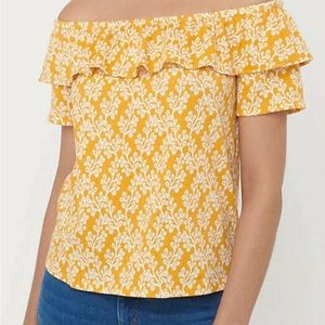 LOFT Marigold Off-the-Shoulder Top